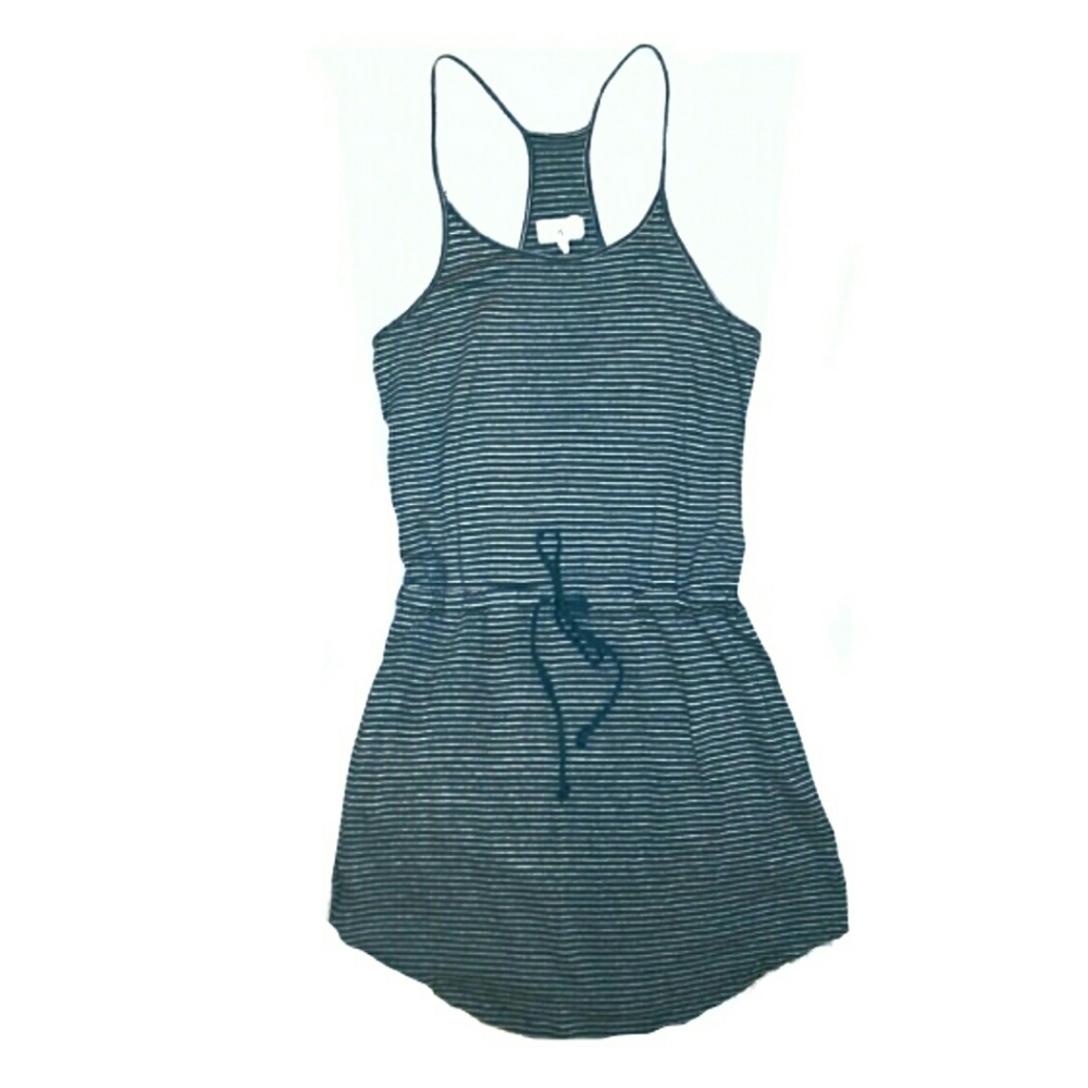 Lou & Grey Green Striped Racerback Tank Dress